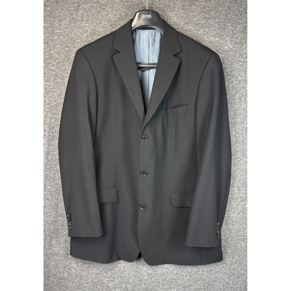 BOSS Hugo Boss Scorsese Movie US Wool Blend Stretch Suit Jacket Blazer Mens 42 L